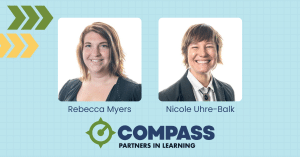 Professional headshot photos of BHSSC Learning Specialists for the division of Compass Partners in Learning Rebecca Myers and Nicole Uhre-Balk