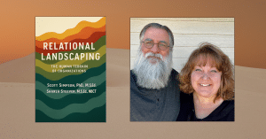 Book cover and photo of authors: Scott Simpson and Sharla Steever